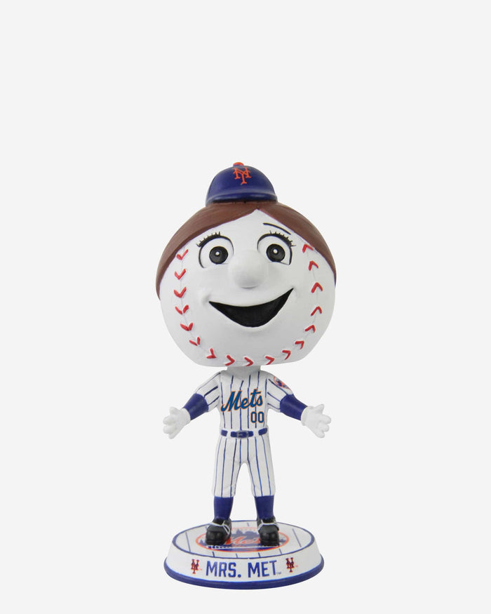 Mrs Met New York Mets Mascot Mini Bighead Bobblehead FOCO - FOCO.com