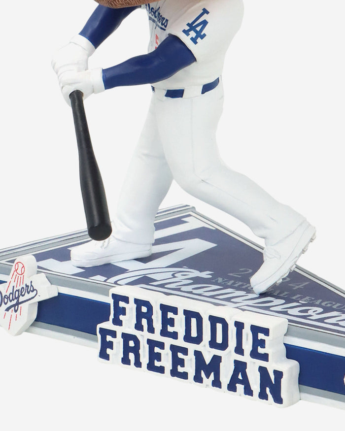 Freddie Freeman Los Angeles Dodgers 2024 National League Champions Pennant Base Bighead Bobblehead FOCO - FOCO.com