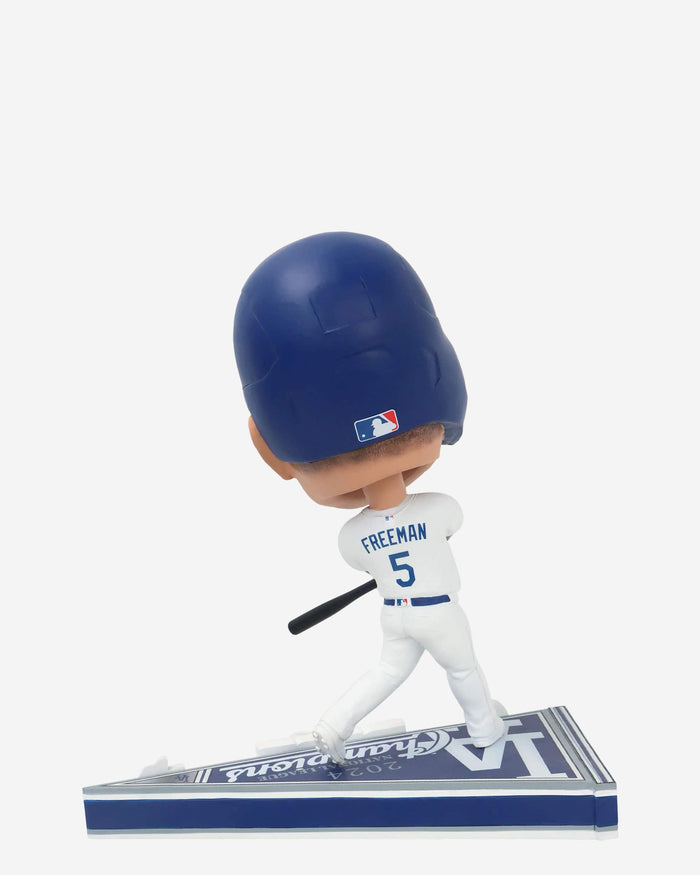Freddie Freeman Los Angeles Dodgers 2024 National League Champions Pennant Base Bighead Bobblehead FOCO - FOCO.com
