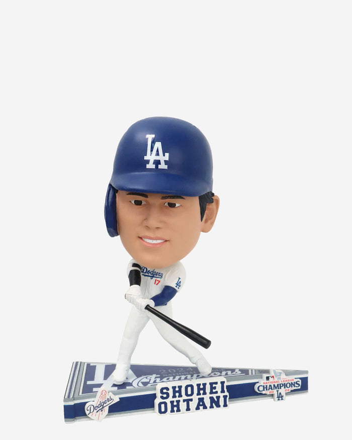 Shohei Ohtani Los Angeles Dodgers 2024 National League Champions Pennant Base Bighead Bobblehead FOCO - FOCO.com