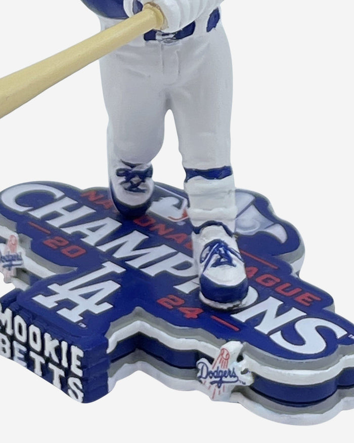 Mookie Betts Los Angeles Dodgers 2024 National League Champions Mini Bighead Bobblehead FOCO - FOCO.com