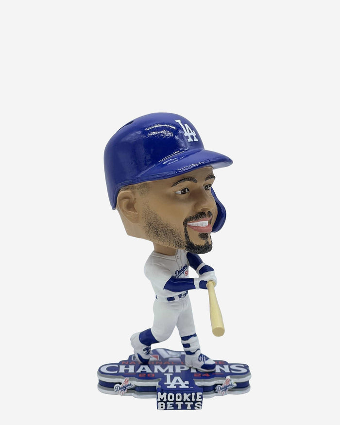 Mookie Betts Los Angeles Dodgers 2024 National League Champions Mini Bighead Bobblehead FOCO - FOCO.com