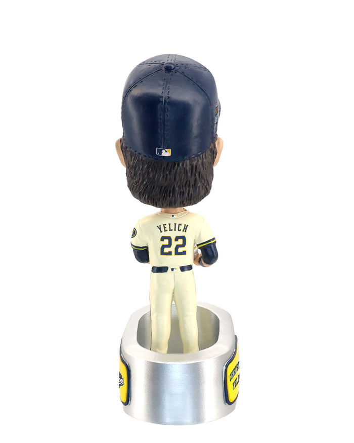 Christian Yelich Milwaukee Brewers 2026 World Series Champions Ring Base Medium Bighead Bobblehead FOCO - FOCO.com
