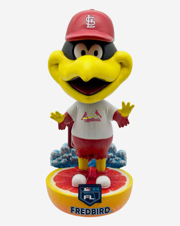Fredbird St Louis Cardinals 2024 Spring Training Grapefruit League Mascot Bighead Bobblehead FOCO - FOCO.com