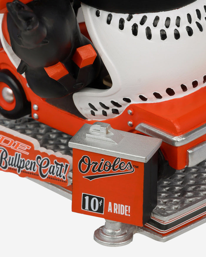 The Oriole Bird Baltimore Orioles Bullpen Cart Mascot Bobblehead FOCO - FOCO.com