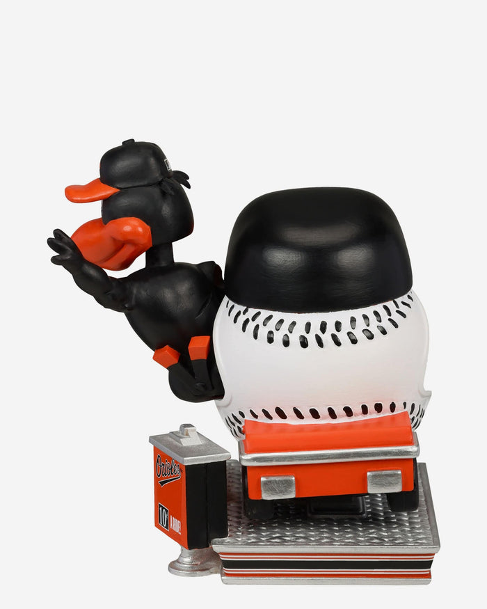 The Oriole Bird Baltimore Orioles Bullpen Cart Mascot Bobblehead FOCO - FOCO.com