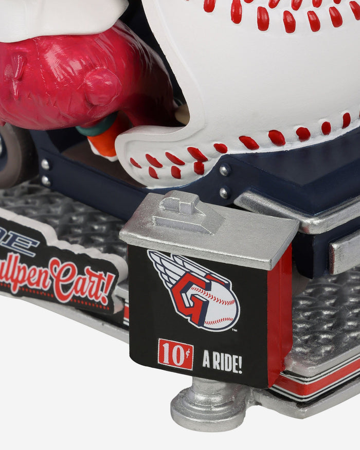 Slider Cleveland Guardians Bullpen Cart Mascot Bobblehead FOCO - FOCO.com