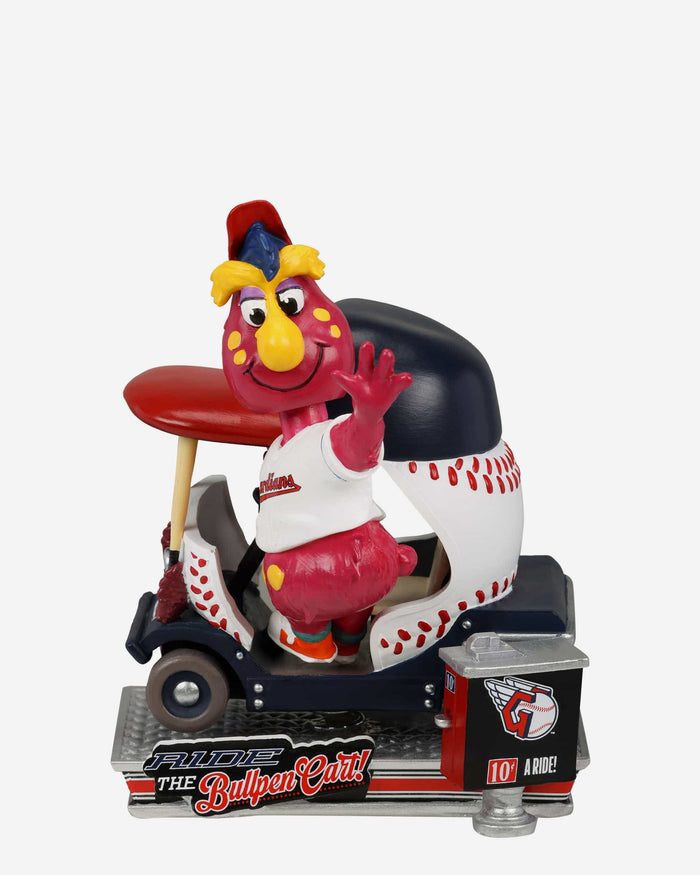 Slider Cleveland Guardians Bullpen Cart Mascot Bobblehead FOCO - FOCO.com