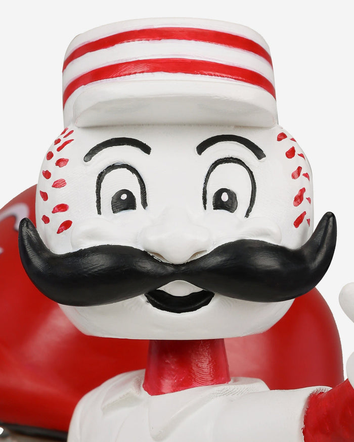 Mr Redlegs Cincinnati Reds Bullpen Cart Mascot Bobblehead FOCO - FOCO.com