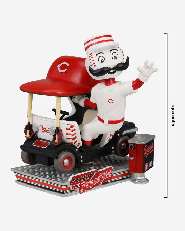 Mr Redlegs Cincinnati Reds Bullpen Cart Mascot Bobblehead FOCO - FOCO.com