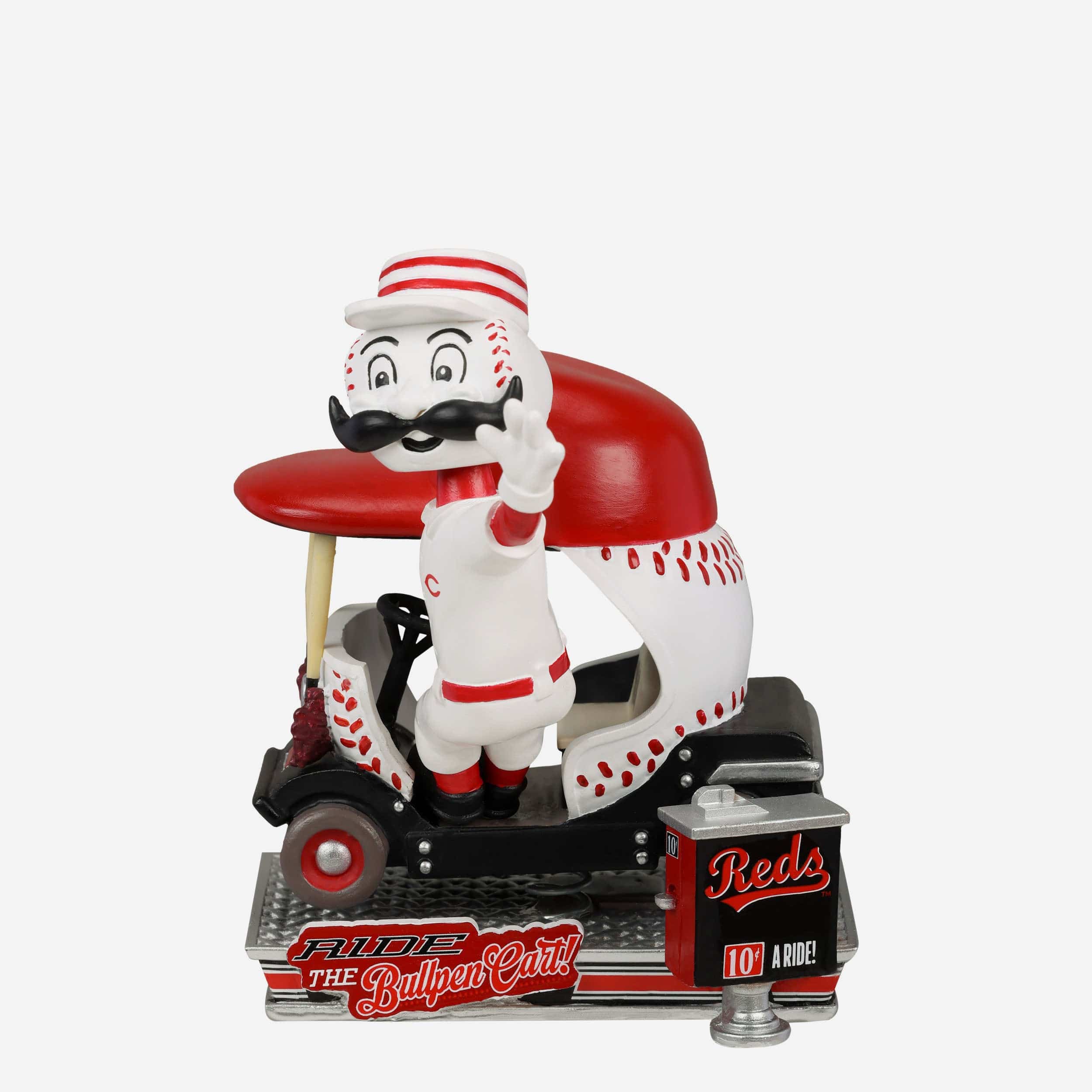 Mr Redlegs Cincinnati Reds Bullpen Cart Mascot Bobblehead FOCO
