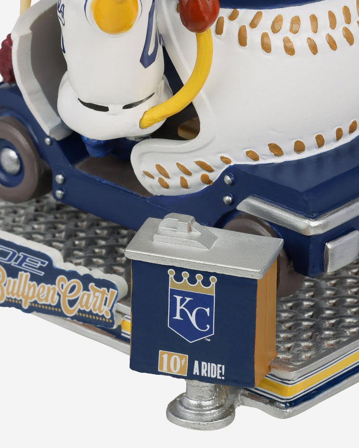 Sluggerrr Kansas City Royals Bullpen Cart Mascot Bobblehead FOCO - FOCO.com
