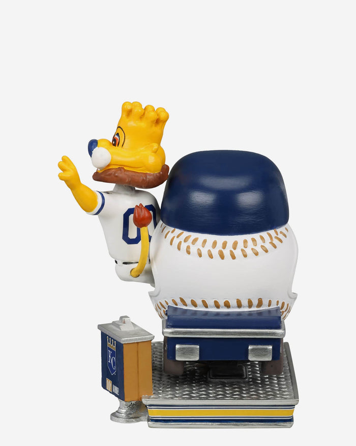 Sluggerrr Kansas City Royals Bullpen Cart Mascot Bobblehead FOCO - FOCO.com