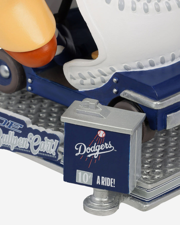 Dodger Dog Los Angeles Dodgers Bullpen Cart Mascot Bobblehead FOCO - FOCO.com
