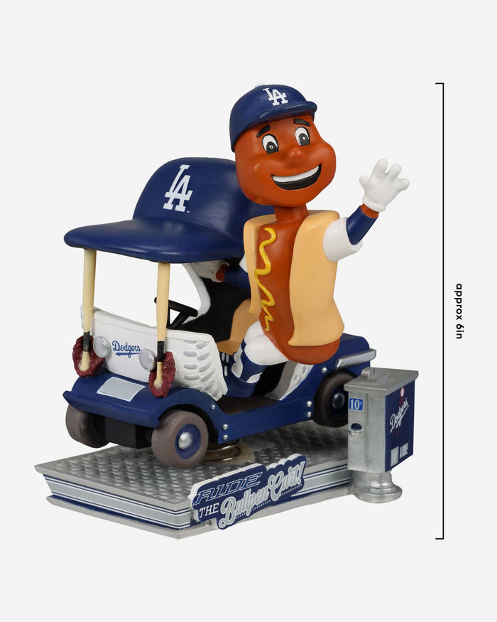 Dodger Dog Los Angeles Dodgers Bullpen Cart Mascot Bobblehead FOCO - FOCO.com