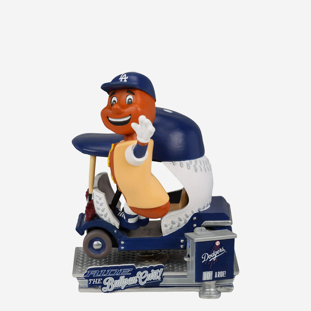 Dodger Dog Los Angeles Dodgers Bullpen Cart Mascot Bobblehead FOCO - FOCO.com