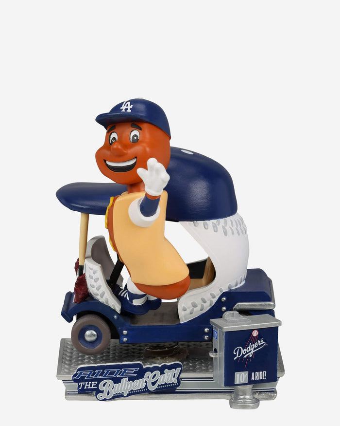 Dodger Dog Los Angeles Dodgers Bullpen Cart Mascot Bobblehead FOCO - FOCO.com
