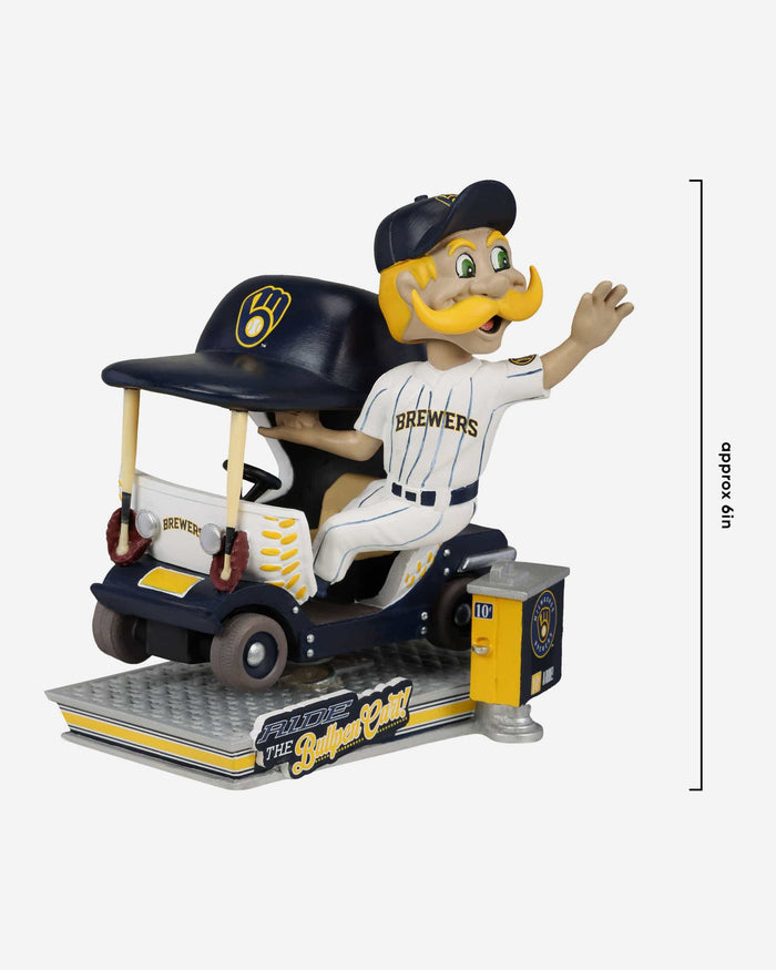 Bernie Brewer Milwaukee Brewers Bullpen Cart Mascot Bobblehead FOCO - FOCO.com
