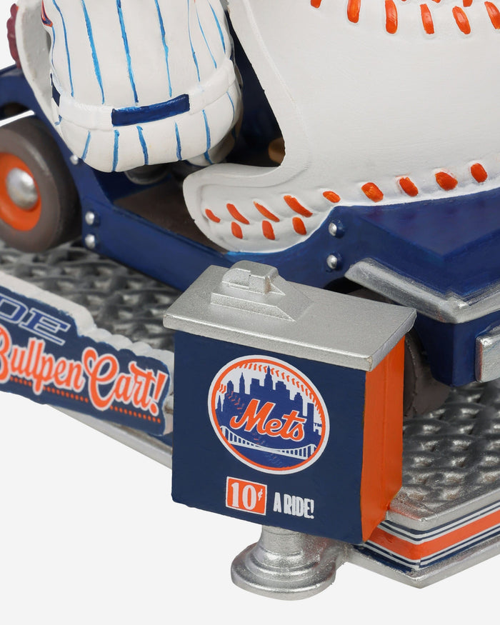 Mr Met New York Mets Bullpen Cart Mascot Bobblehead FOCO - FOCO.com