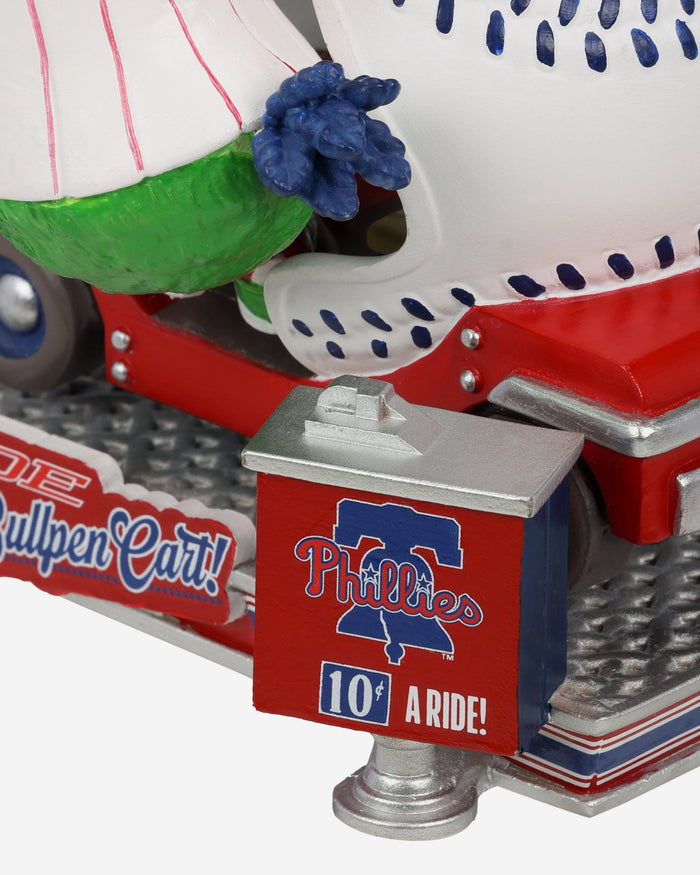 Phillie Phanatic Philadelphia Phillies Bullpen Cart Mascot Bobblehead FOCO - FOCO.com