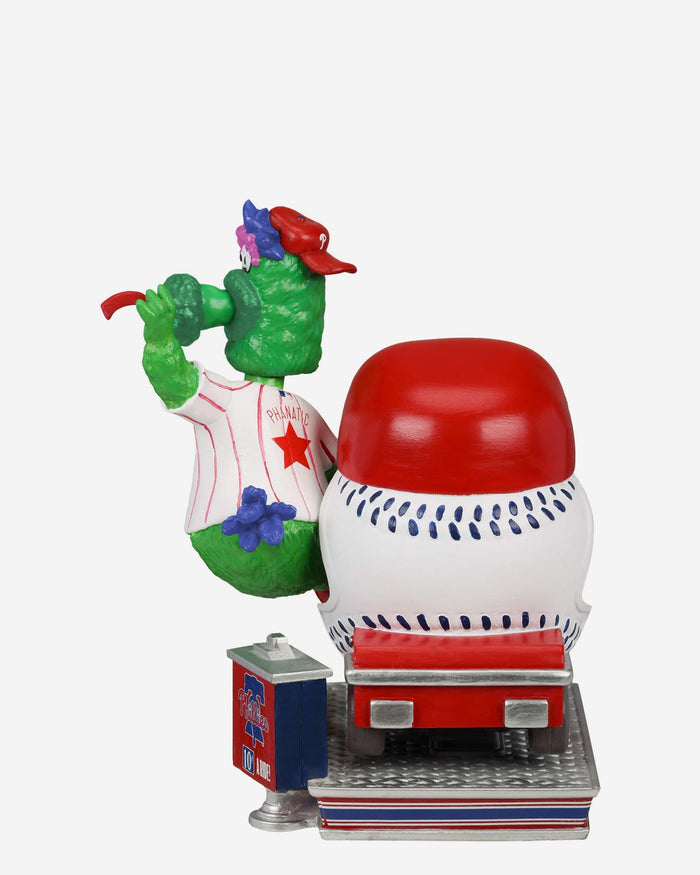 Phillie Phanatic Philadelphia Phillies Bullpen Cart Mascot Bobblehead FOCO - FOCO.com
