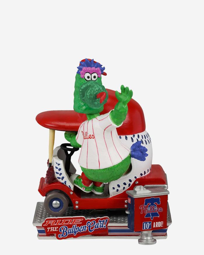 Phillie Phanatic Philadelphia Phillies Bullpen Cart Mascot Bobblehead FOCO - FOCO.com