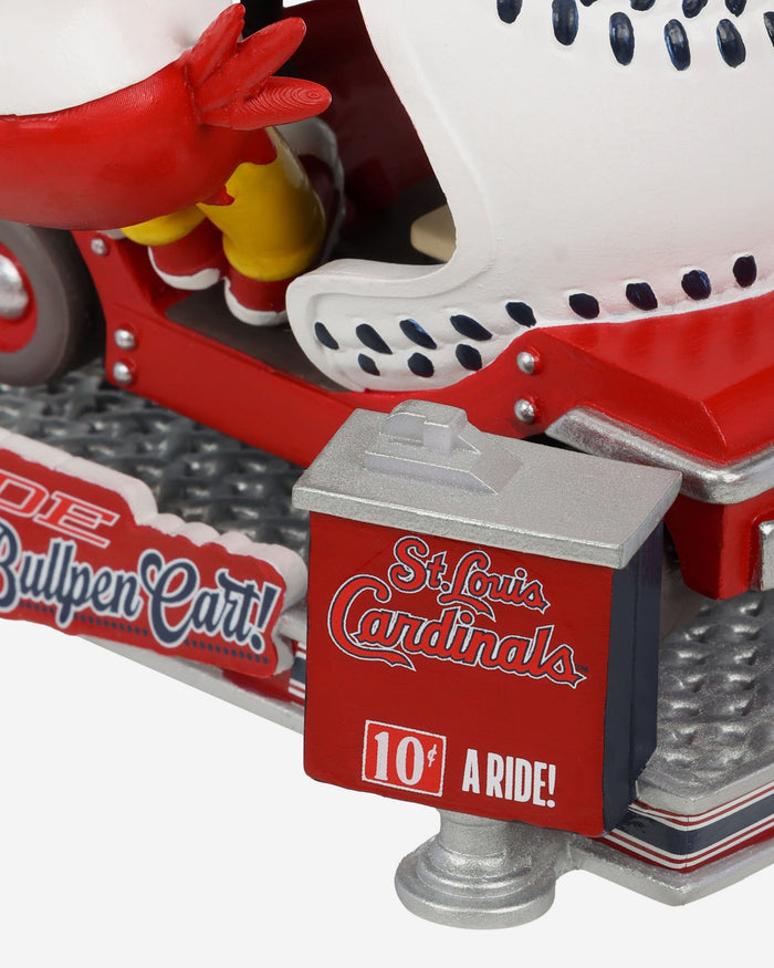 Fredbird St Louis Cardinals Bullpen Cart Mascot Bobblehead FOCO - FOCO.com