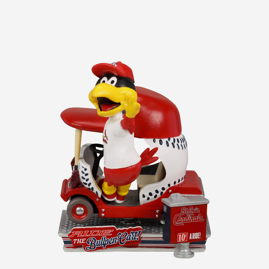 Fredbird St Louis Cardinals Bullpen Cart Mascot Bobblehead FOCO - FOCO.com