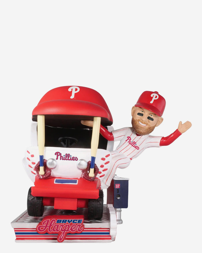 Bryce Harper Philadelphia Phillies Bullpen Cart Bobblehead FOCO - FOCO.com
