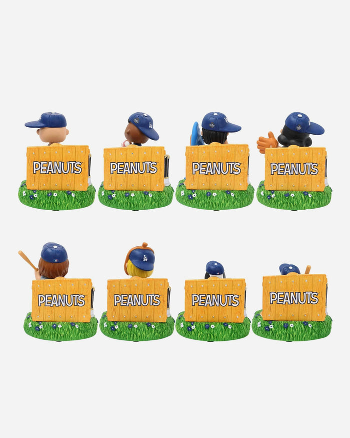 Los Angeles Dodgers Peanuts 2024 World Series Champions Mini Bobblehead Boxed Set FOCO - FOCO.com