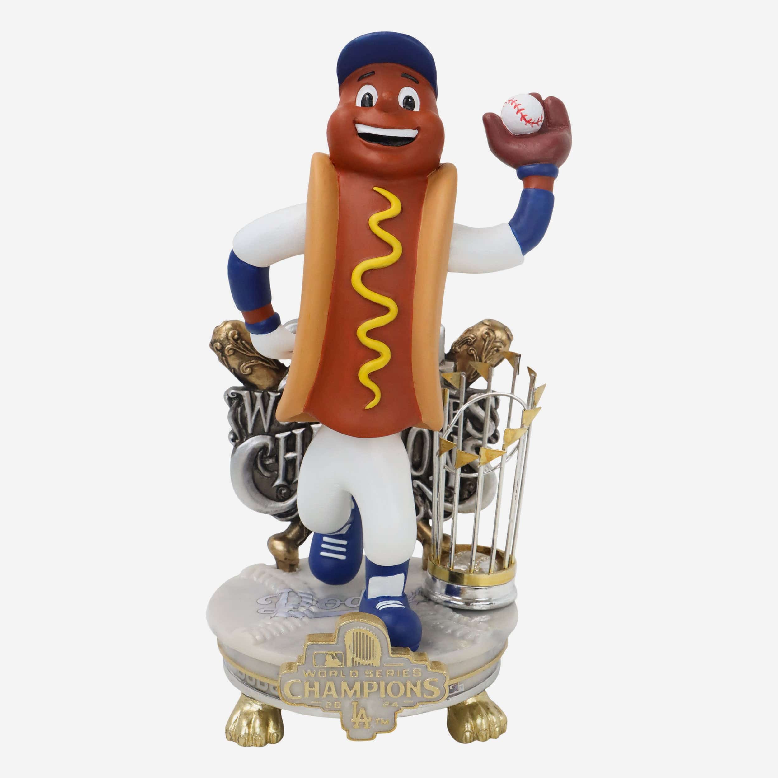 Dodger Dog Los Angeles Dodgers 2024 World Series Champions Mascot