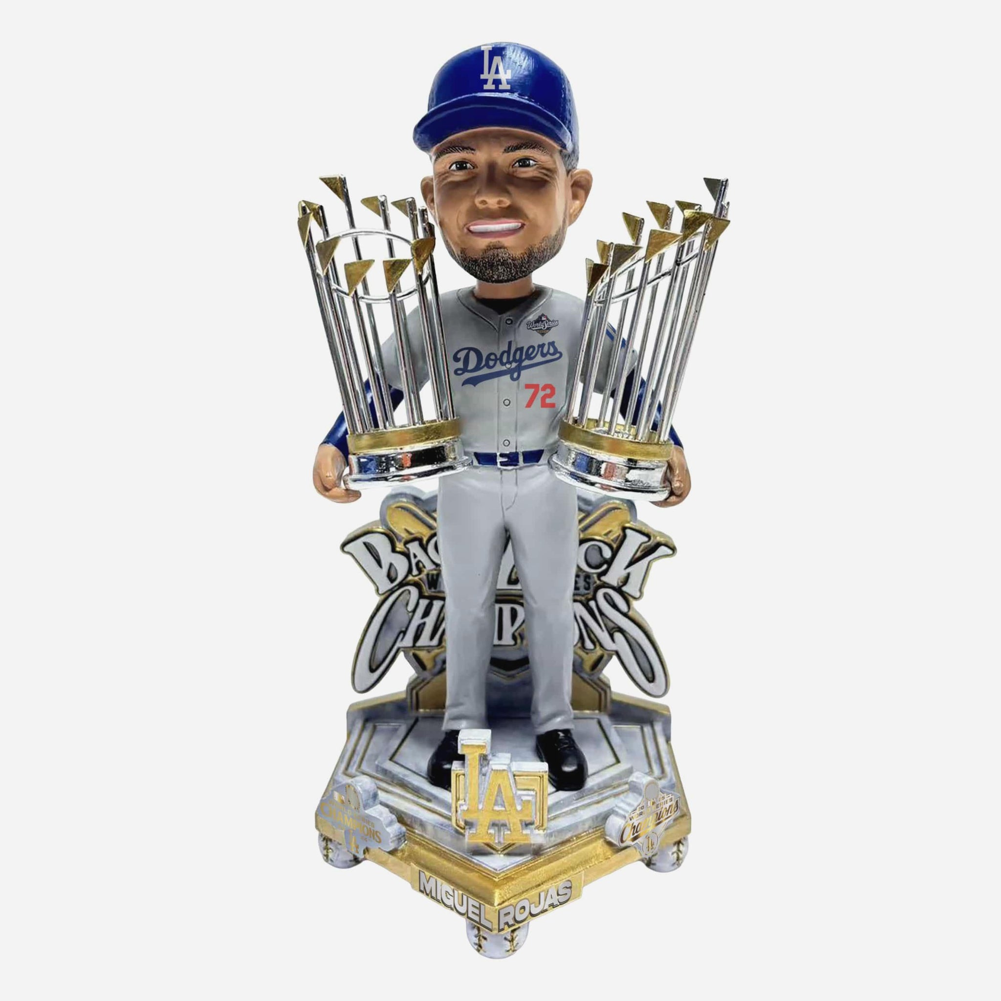Miguel Rojas　ボブルヘッド　ワールドシリーズ記念　ドジャース Miguel Rojas Los Angeles Dodgers 2025 Back To Back World Series