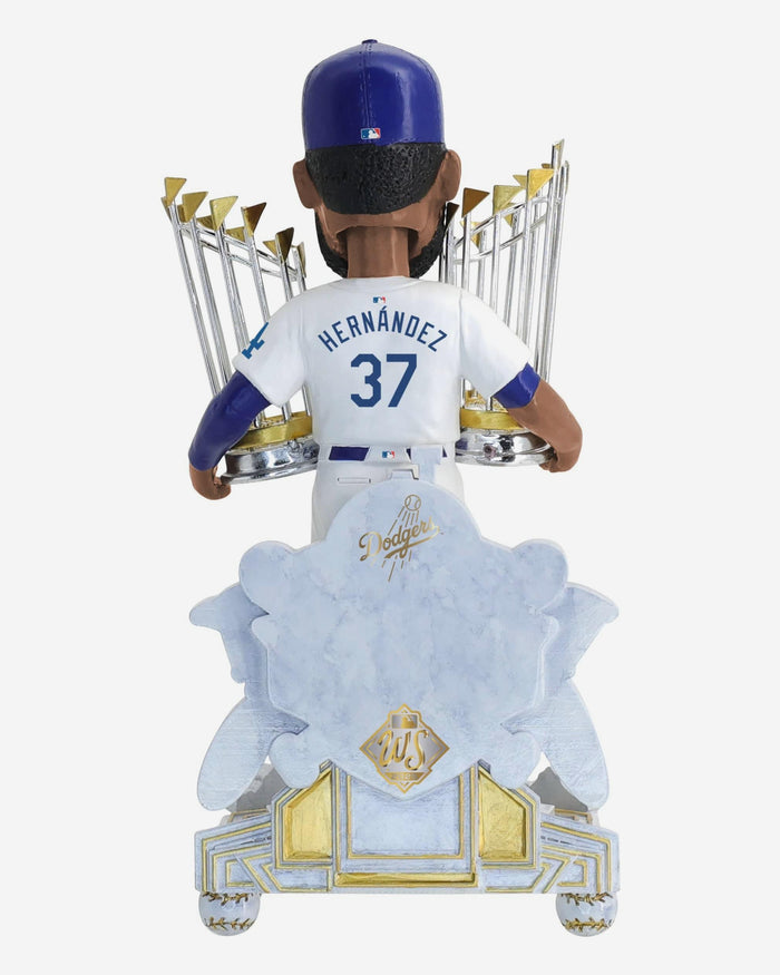 Teoscar Hernandez Los Angeles Dodgers 2025 Back To Back World Series Champions Celebration Bobblehead FOCO - FOCO.com