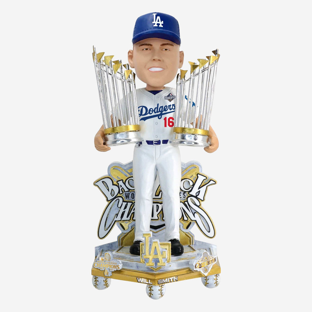 Will Smith Los Angeles Dodgers 2025 Back To Back World Series Champions Celebration Bobblehead FOCO - FOCO.com