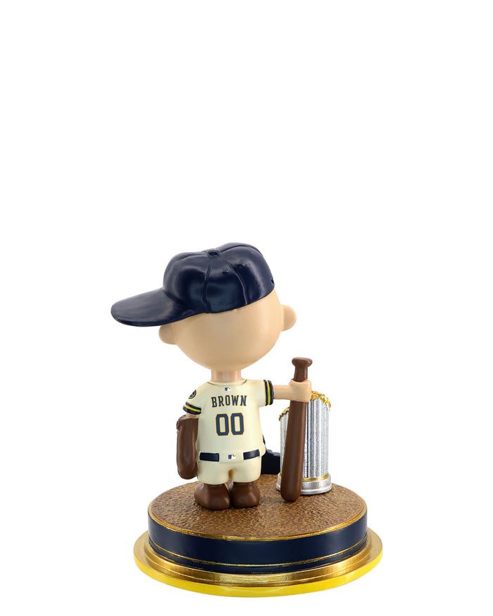 Charlie Brown Milwaukee Brewers 2026 World Series Champions Snoopy Peanuts Mini Bobblehead FOCO - FOCO.com