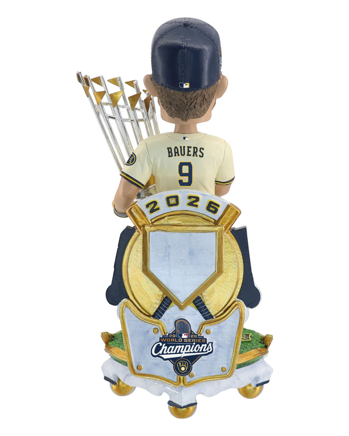 Jake Bauers Milwaukee Brewers 2026 World Series Champions Celebration Bobblehead FOCO - FOCO.com