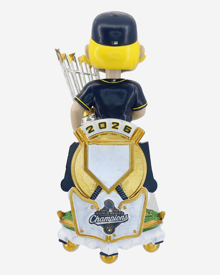 Bernie Brewer Milwaukee Brewers 2026 World Series Champions Celebration Mascot Bobblehead FOCO - FOCO.com