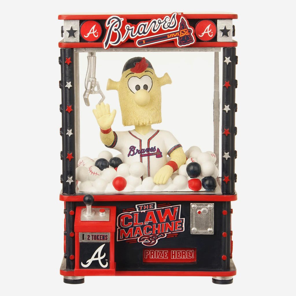 Blooper Atlanta Braves Claw Machine Mascot Bobblehead FOCO - FOCO.com