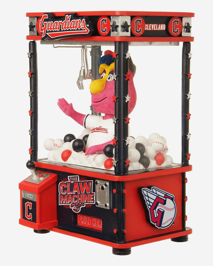 Slider Cleveland Guardians Claw Machine Mascot Bobblehead FOCO - FOCO.com