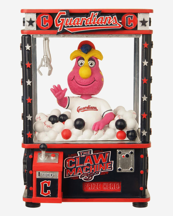 Slider Cleveland Guardians Claw Machine Mascot Bobblehead FOCO - FOCO.com
