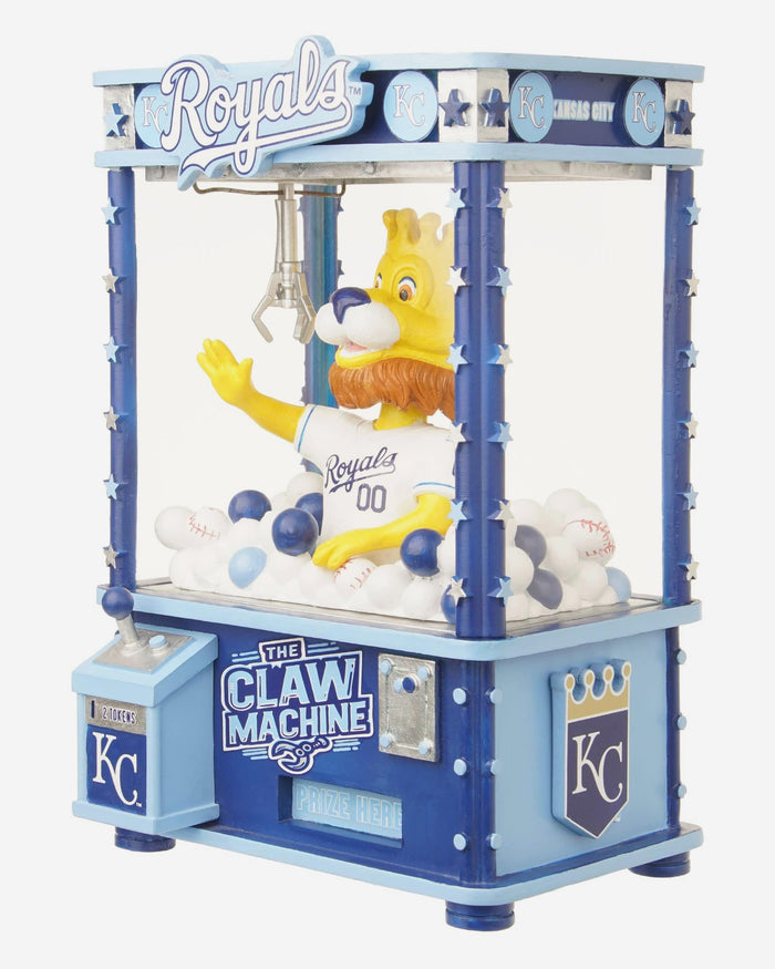 Sluggerrr Kansas City Royals Claw Machine Mascot Bobblehead FOCO - FOCO.com