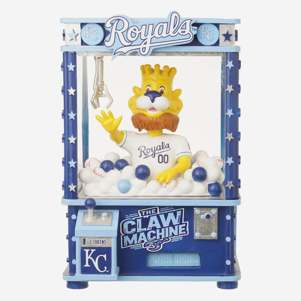 Sluggerrr Kansas City Royals Claw Machine Mascot Bobblehead FOCO - FOCO.com