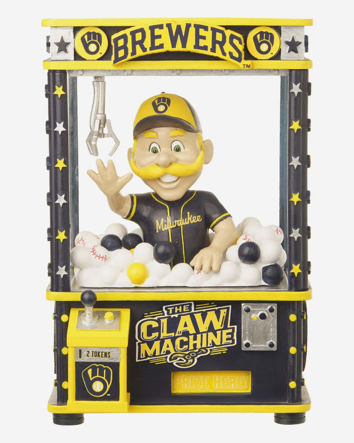 Bernie Brewer Milwaukee Brewers Claw Machine Mascot Bobblehead FOCO - FOCO.com