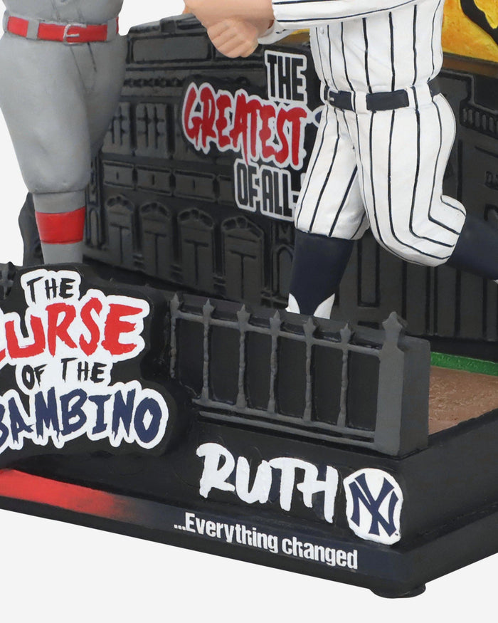 Babe Ruth Boston Red Sox & New York Yankees Curse of the Bambino Dual Bobblehead FOCO - FOCO.com