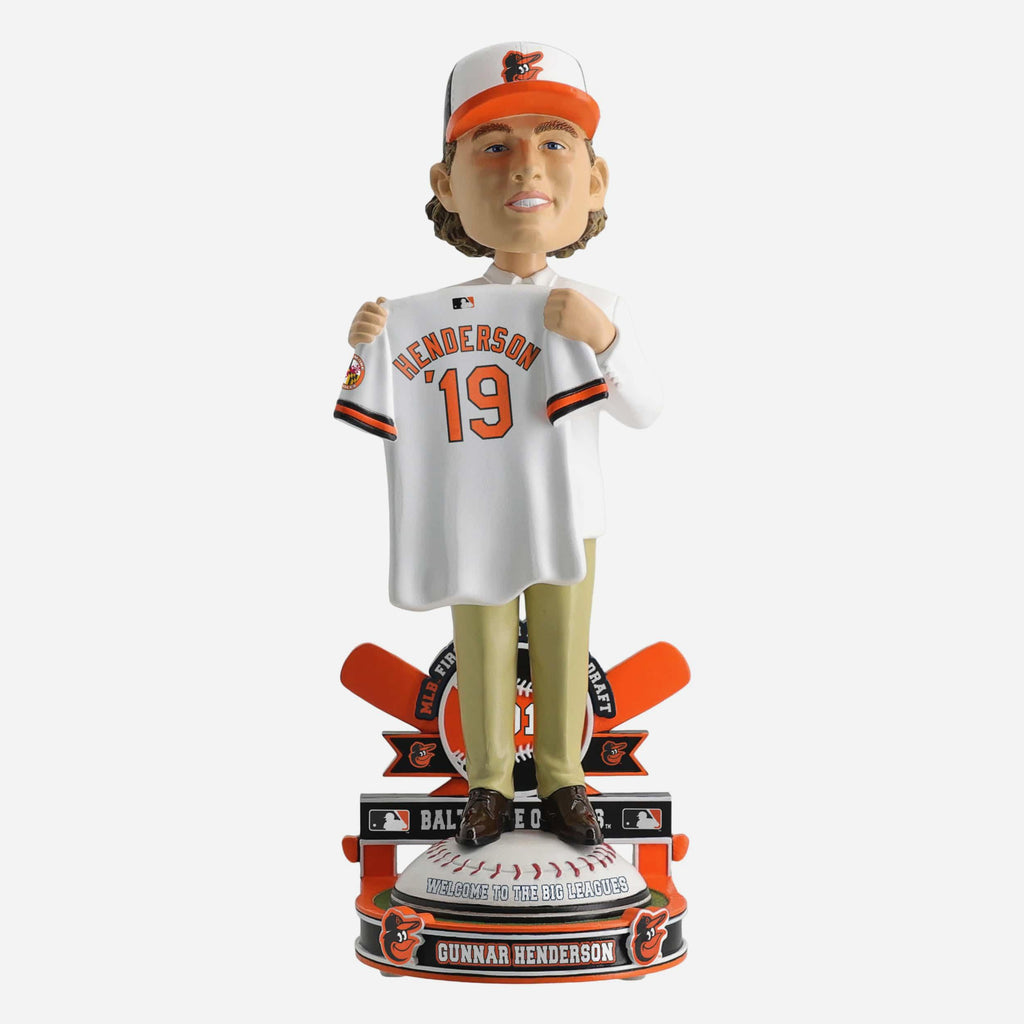 Gunnar Henderson Baltimore Orioles 2019 MLB Draft Pick Bobblehead FOCO - FOCO.com