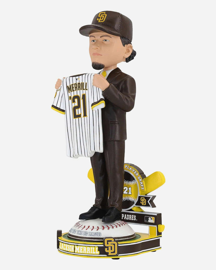 Jackson Merrill San Diego Padres 2021 MLB Draft Pick Bobblehead FOCO - FOCO.com