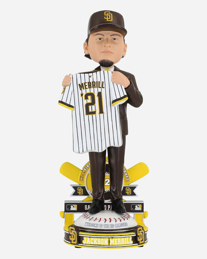 Jackson Merrill San Diego Padres 2021 MLB Draft Pick Bobblehead FOCO - FOCO.com