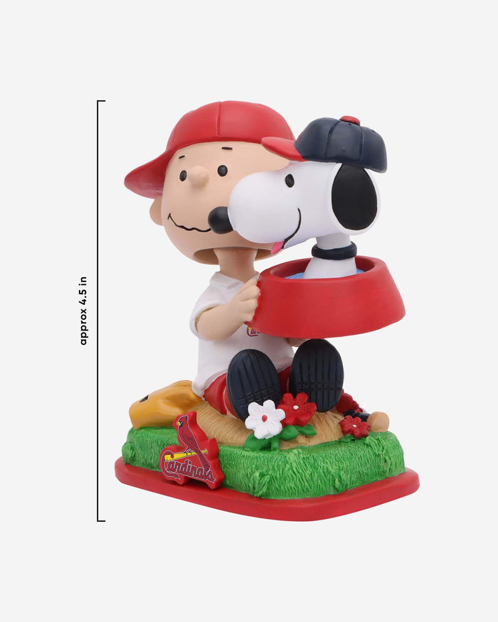 St Louis Cardinals Charlie Brown & Snoopy Peanuts Dual Mini Bighead Bobblehead FOCO - FOCO.com