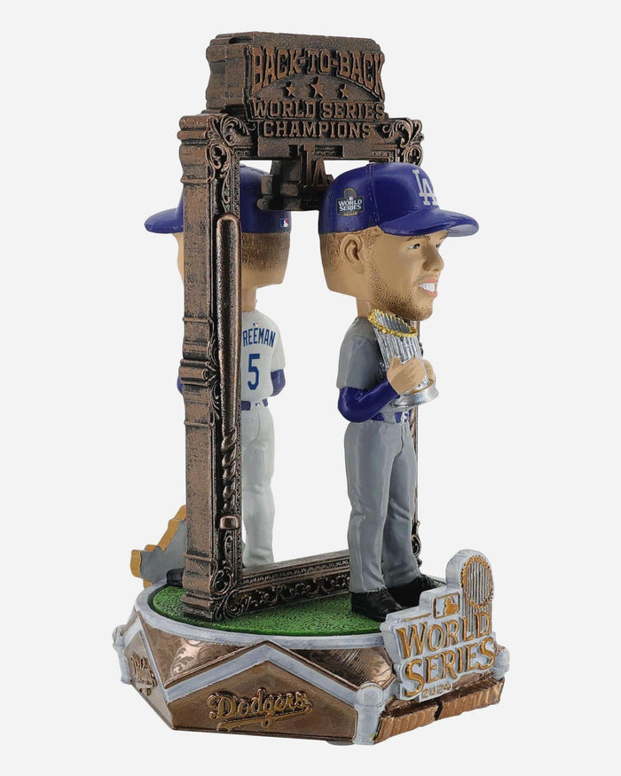Freddie Freeman Los Angeles Dodgers 2025 Back To Back World Series Champions Dual Spinner Bobblehead FOCO - FOCO.com