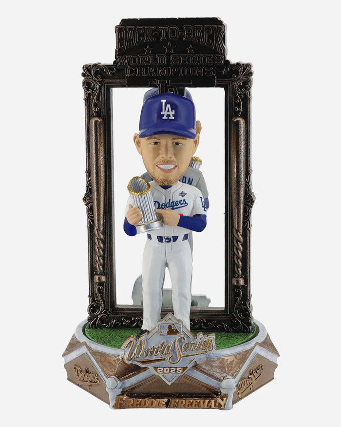 Freddie Freeman Los Angeles Dodgers 2025 Back To Back World Series Champions Dual Spinner Bobblehead FOCO - FOCO.com